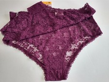 Vtg 2 Pair Women's Burgundy Lace Panties Size Medium NOS New With Tags K-Mart