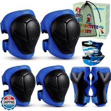 LANNEY Kids Knee Pads and Elbow Pads Set for Kids Toddler, 3-13 Y