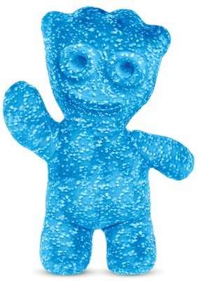 Sour Patch Kids Kissen in Form einer geprägten Süßigkeitenfigur blau 42,5...