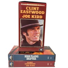 Clint Eastwood VHS 2-Pack Joe Kidd High Plains Drifter Western Movie Box Set