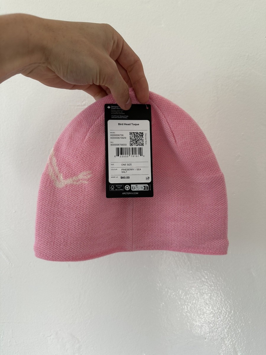 Arcteryx Bird Head Toque Pink Skull Beanie New With Tags Pineberry