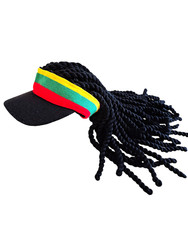 Dreadlocks FLAIRHAIR Cap Wig Reggae Rasta Jamaican Marley Braid Knitted Hat Long