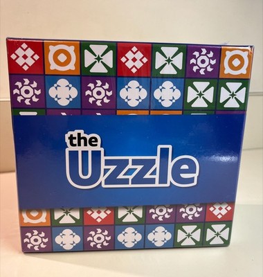 The Uzzle Board Game, 2-4 Players, Ages 4+, Pattern Matching Blocks Cards