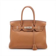 Raccordi in metallo Hermès Birkin 30 Le Tournay Togo oro argento □O: 2011