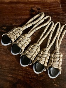 (5) Paracord Zipper Pull- Fits- 5.11 Tactical Rush Back Packs Mollie Bags - Camo
