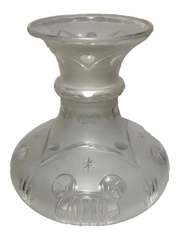 New 9 3/4" Ht Engraved Astral Lamp Shade, Hand Cut Crystal Glass, 6 3/16" Fitter - Image 2 of 4