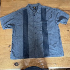 Vintage Route 66 Button Up Short Sleeve Shirt Men s XL Blue Black White 1990 s