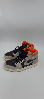 Nike Air Jordan 1 Retro High OG Neutral Grey Hyper Crimson 555088-018 Size 9.5