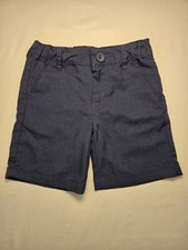Cat  Jack Boys Blue Solid Chino Shorts Size 4 Zip Closure Flat Front Pockets
