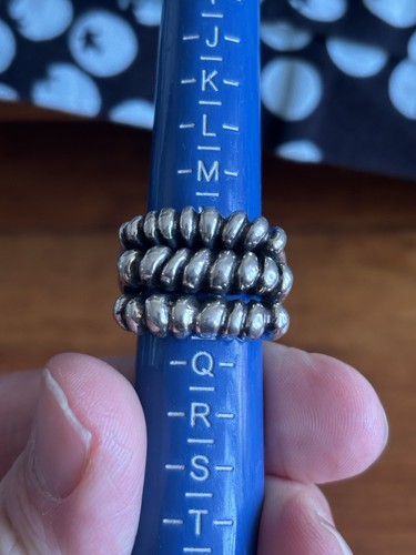 UNO DE 50 Ring Silber Stück unbenutzter Artikel tolles Design Kurioses 8x - Bild 4 von 4