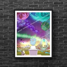 That View Poster  rick and morty poster  bathroom art toilet adult swim