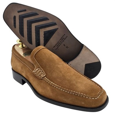 Donald‎ Pliner Natural Tan Made In Italy Loafers Slip On Dress Shoes Mens 9M Donald Pliner Tristan Moc Toe Loafers, Saddle - Tan | Dress  main image 4