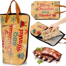 Christmas BBQ Blanket for Resting Meat - Insulated Bag for Grilling Gifts