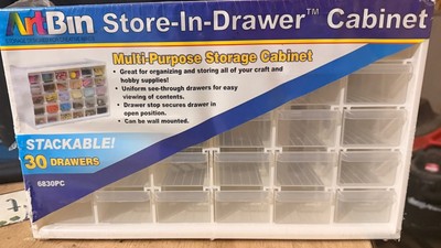 ArtBin 6830PC Store-In-Drawer Cabinets - Wall Mountable Cabinet with 30 Drawers