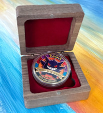 Gengar Gold Enameled Coin - Pokemon 30th Anniversary Coin in Display Box
