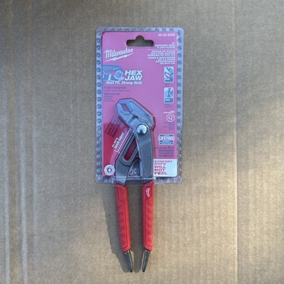MILWAUKEE 48-22-6208 8 IN. V-JAW PLIERS WITH COMFORT GRIP AND REAMING HANDLES