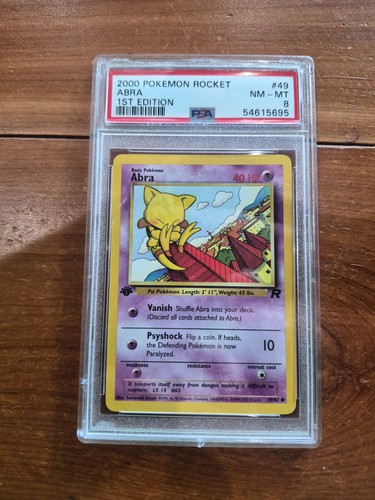 Abra (1st Edition) graded PSA 8 for sale on eBay