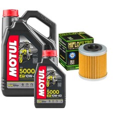 TE450 Motul 5000 10w40 5L Oil Filter Kit Husqvarna TE 450 2009 8.00 per litre
