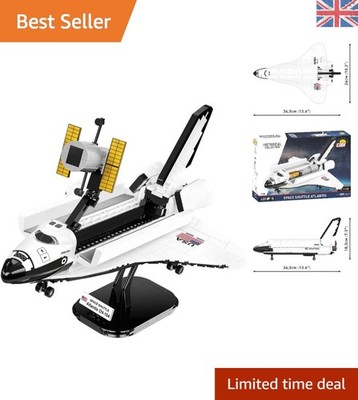 Educational Space Shuttle Atlantis Modell mit Mini Hubble und Astronauten Figur