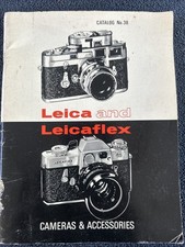 Leica and Leicaflex Catalog 38, original manual