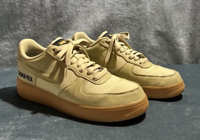 Nike GORE-TEX Mens Air Force 1 Low  Size 8 Gold