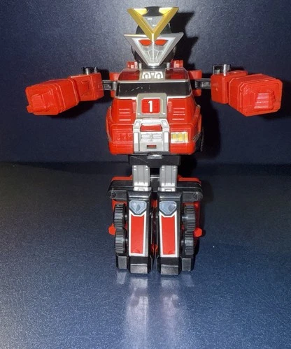 Vintage Power Rangers Red #1 Fire Truck Turbo Megazord RESCUE 1997