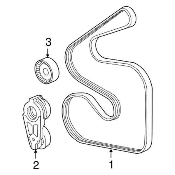 For Ram 3500 2011-2020 Mopar 04593852AB Serpentine Belt - Image 3 of 3