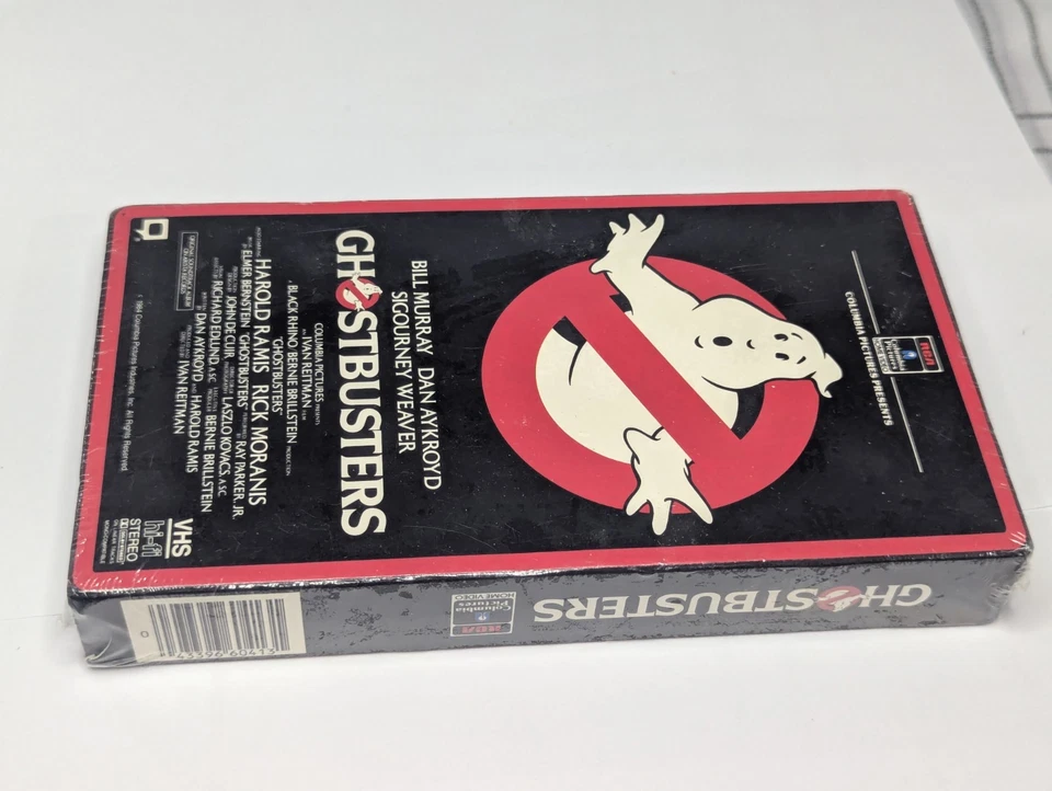 Ghostbusters VHS Red Border 1985 RCA Columbia Pictures Watermarks New Sealed - Image 4 of 4