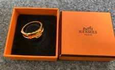 Hermès Scarf Ring Sun Tulle Good Condition Used Jewelry
