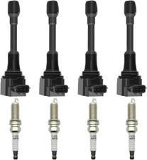 Sets of 4 UF549 Ignition Coil Pack and 9029 Iridium Spark Plugs Compatible wi