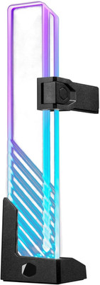 Masteraccessory ARGB GPU Support Bracket, Edge-Lit ARGB Tempered Glass, Universa