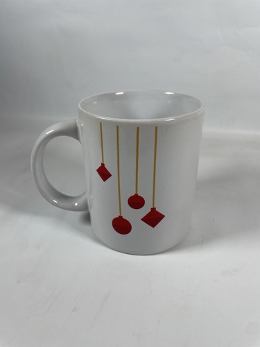 Starbucks Ceramic Coffee Mug Christmas Holiday Cup Red String Ornaments 10 Oz - Picture 5 of 8