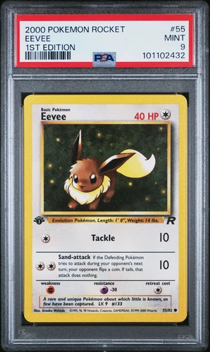 2000 POKEMON ROCKET 55 EEVEE 1ST EDITION | PSA 9