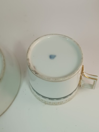ANTICA TAZZA DEMITASSE PORCELLANA REALE VIENNA XIX SECOLO MARCATA - Foto 6 di 7