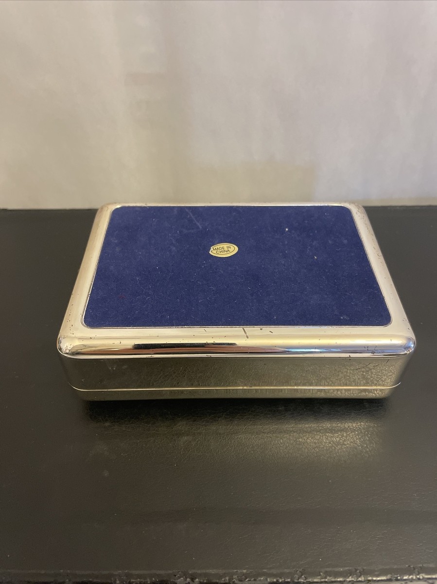 ミギー おかげでBOX （鑑賞用）美品 VINTAGE DOVE SOAP SILVER TONE TRINKET BOX bird logo promo