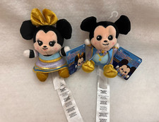 Walt Disney World 50th Anniversary Minnie  Mickey Mouse Wishables Plush Toy NWT
