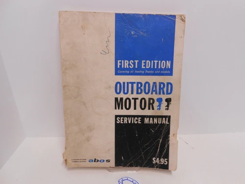 1st EDITION OUTBOARD MOTOR SERVICE SHOP REPAIR MANUAL COVERS MOST MODELS TO 1962