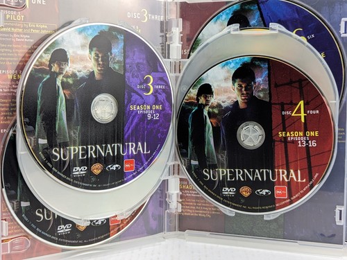Supernatural Season 1 2 3 4 DVD Region 4 PreOwned Jared Padalecki Jensen Ackles - Picture 5 of 21
