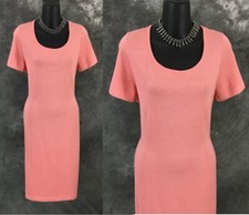 BEAUTIFUL St John collection knit coral dress size 10