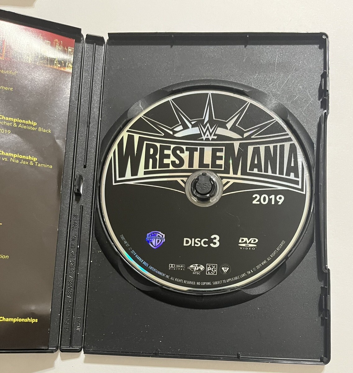 WWE: WrestleMania 35 (DVD) With Slipcover And Insert 651191957286