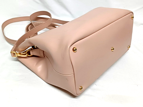 LONGCHAMP HONORE 404 LARGE POWDER PINK LEATHER TOTE SHOULDER HANDBAG - Picture 12 of 19