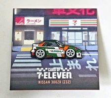 Leen Customs: 7-Eleven Nissan 300ZX (Z32) Limited Edition Enamel Pin #207/350