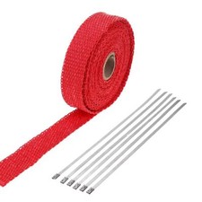Fiberglass Roll Red Racing Exhaust Heat Header Pipe Wrap Heat Shield Sleeve