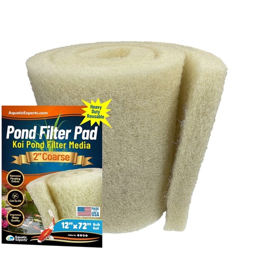 Almohadilla de filtro Aquatic Experts Classic Koi Pond GRASA, rollo crema a granel, 2" de grosor - Imagen 17 de 41