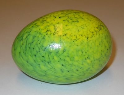 Oiva Toikka Cute Nice Green Art Bird's Egg Iittala Nuutajarvi