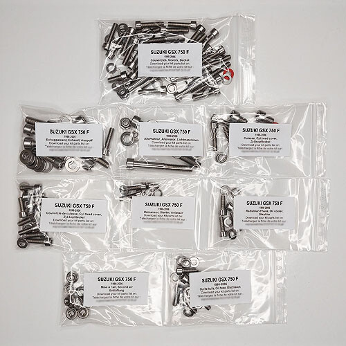 Visserie carter moteur Allen Suzuki GSX 750 F 1998-2006