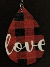 Christmas Earring, Gift Idea, Awesome Earring, Buffalo Plaid Earring, Plaid