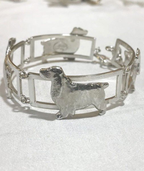 Armband 4 Abschnitte English Cocker 3D In Sterlingsilber Luce-image
