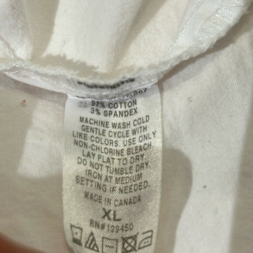 Como Vintage Top Size XL White Tiered Bell Sleeve Blouse Neutral Cotton Boho - Picture 10 of 10