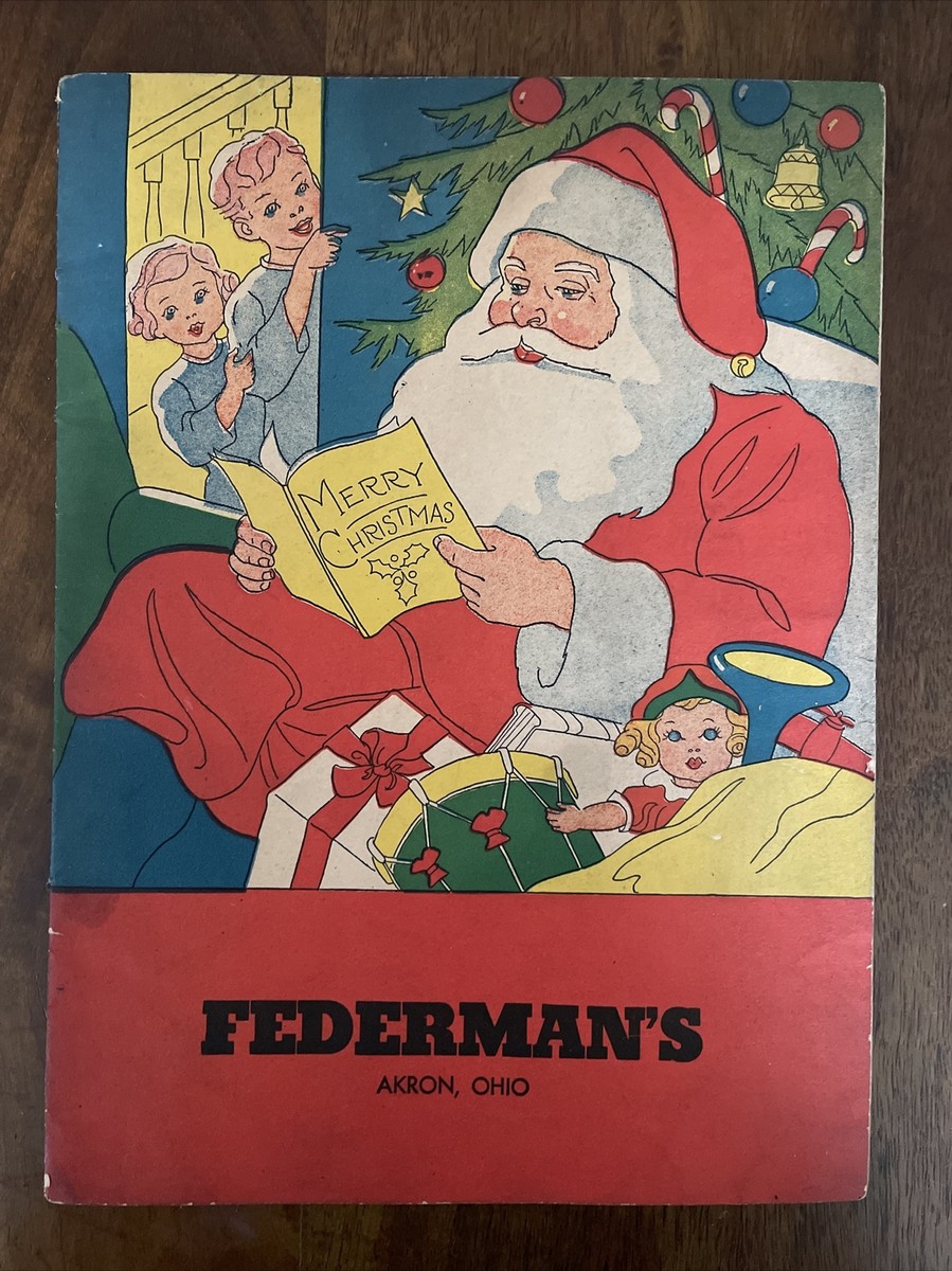 洋書 50years ofChristmasTables Vintage 1939 Federman's Department Store Christmas Santa Activity